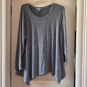 Blue and black soft sweater